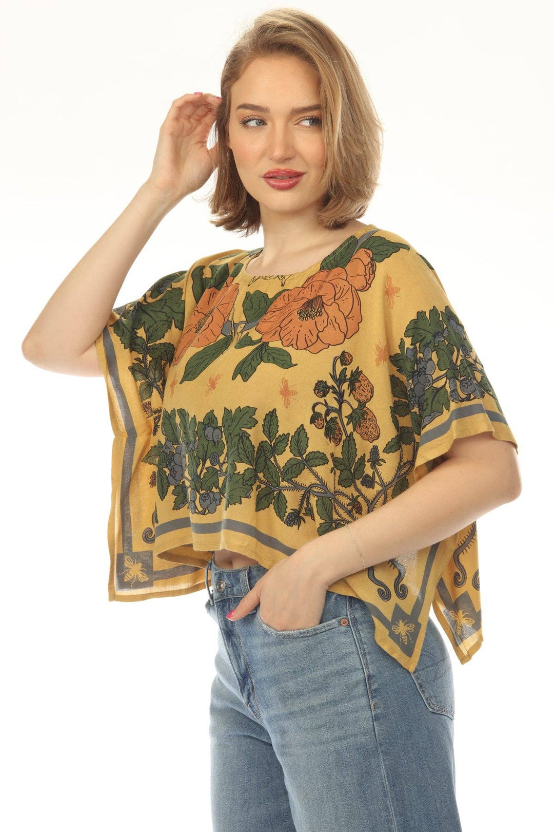 Cottage Garden Scarf Top