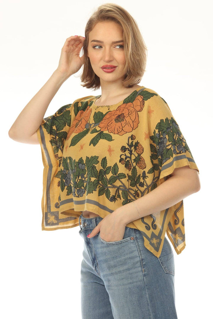 Cottage Garden Scarf Top