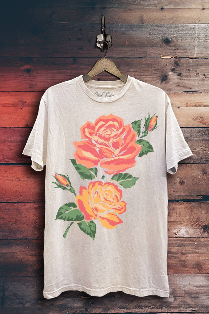 Roses Painting Graphic Top