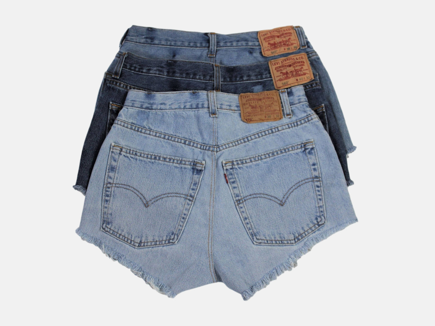 Upcycled Vintage Levi Denim Shorts