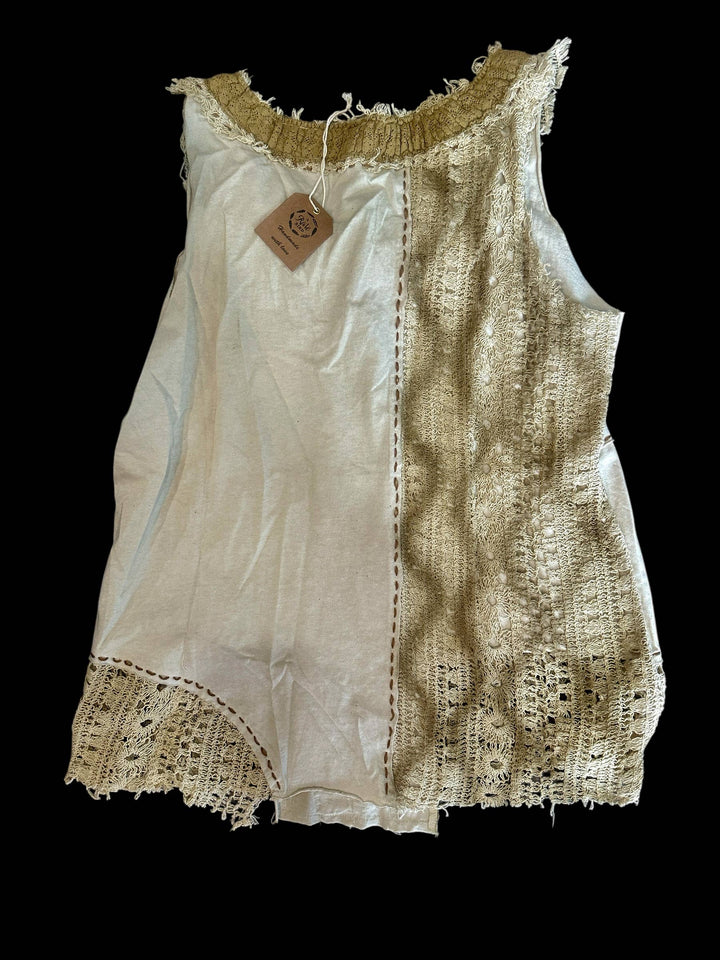 Crochet Vintage Button Cami