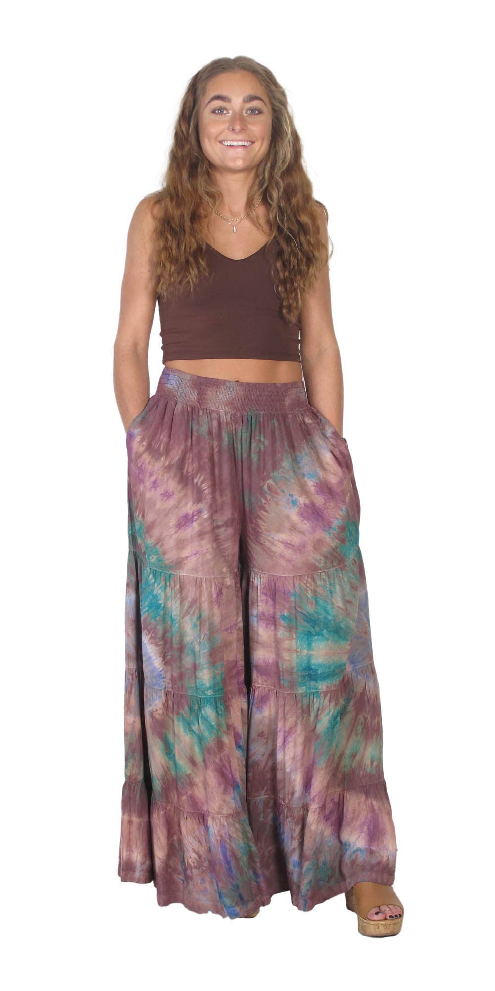 Tiered Tie Dye Pants
