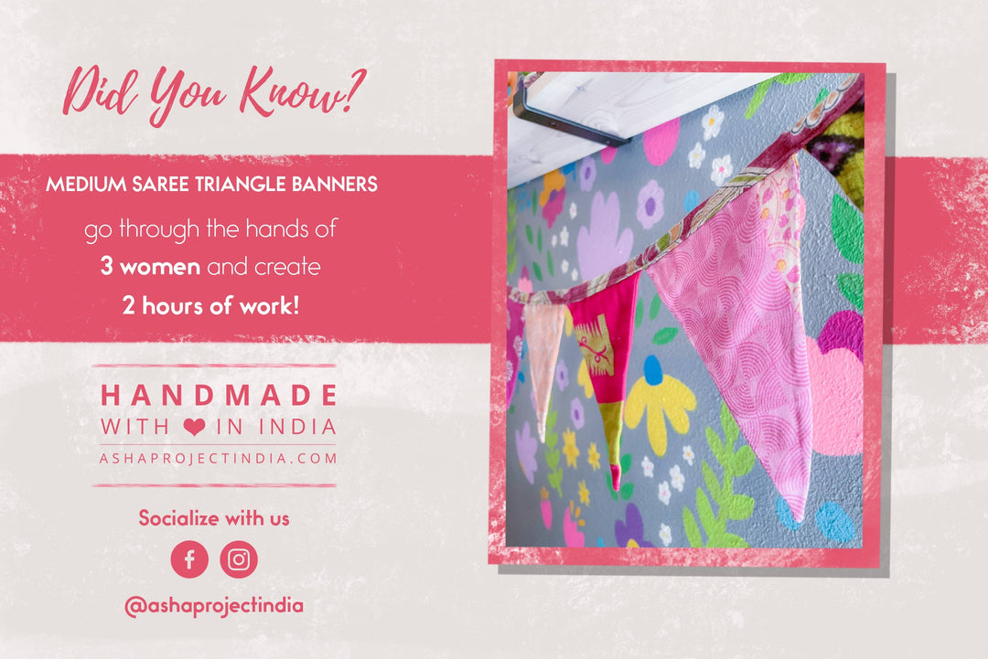 Saree Triangle Banner | Medium