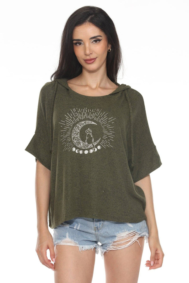 Lunar Cat Oversize Soft Sweater