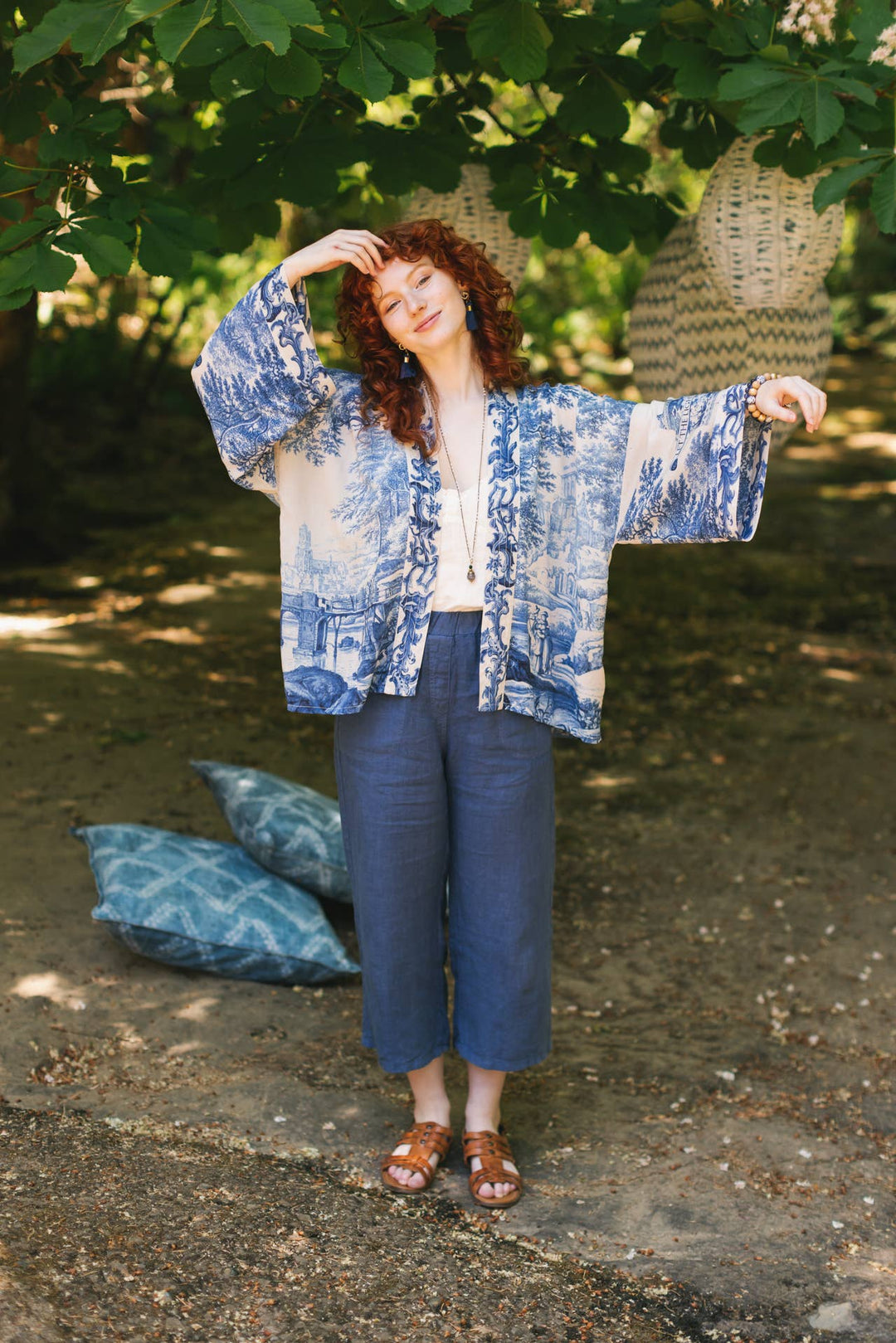 Let The Light In Pixie Duster Bamboo Cropped Kimono