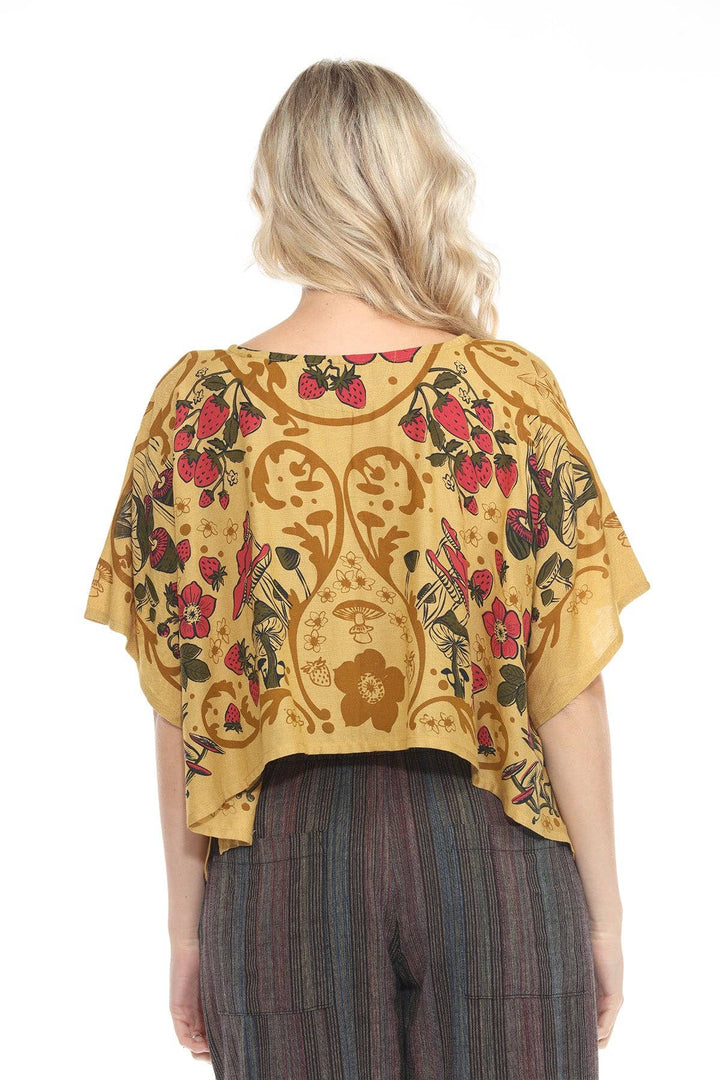 Strawberry Field Scarf Top