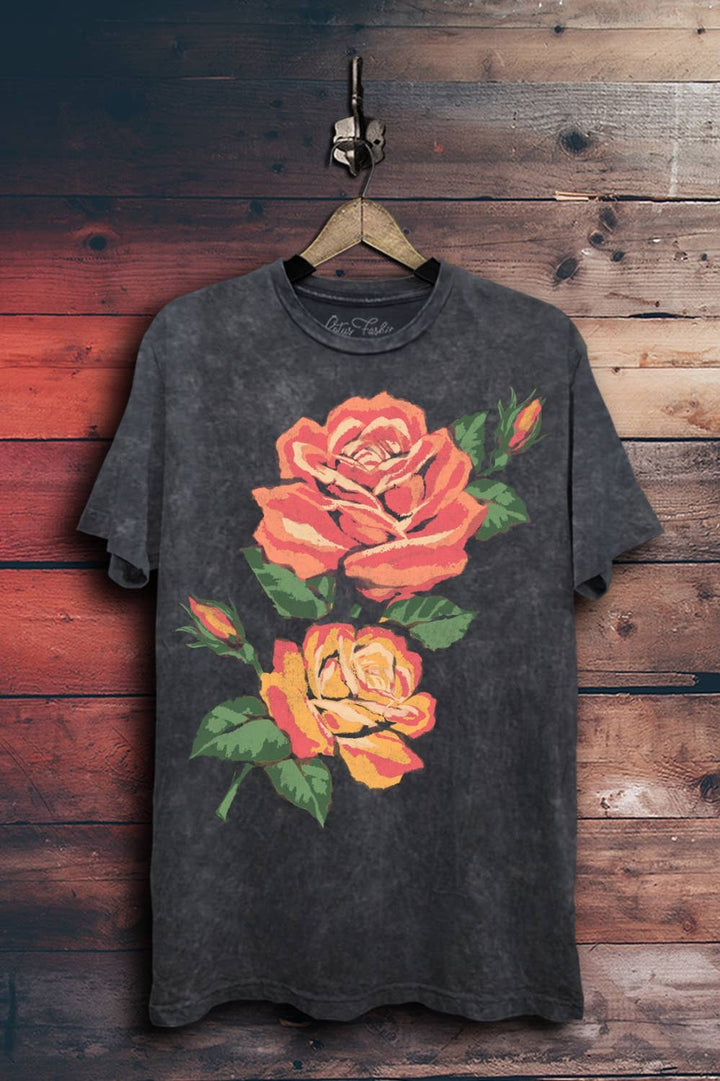 Roses Painting Graphic Top