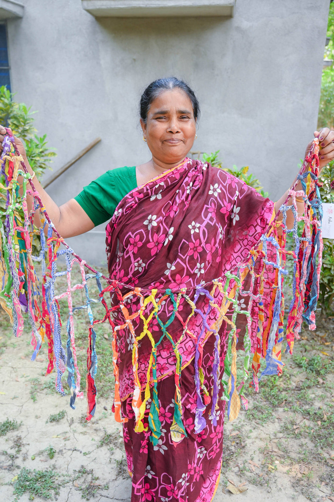 Saree Macrame Banner
