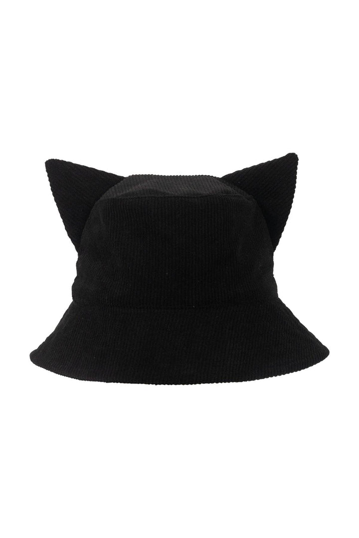 Kitty Ears Corduroy Bucket Hat