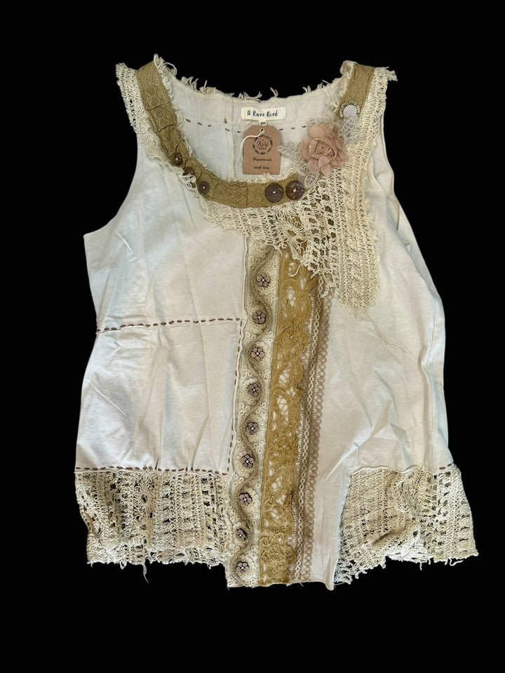 Crochet Vintage Button Cami
