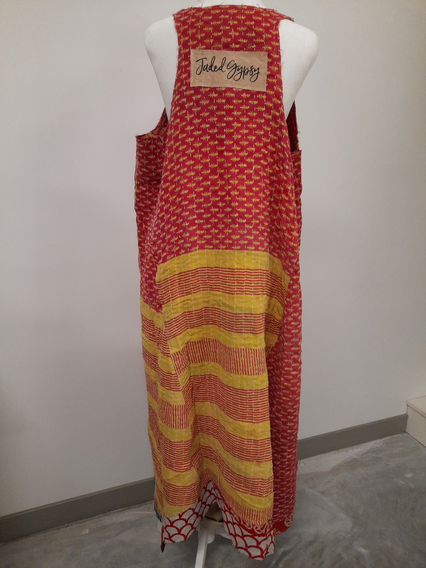 Kantha Sunrise Tank Dress