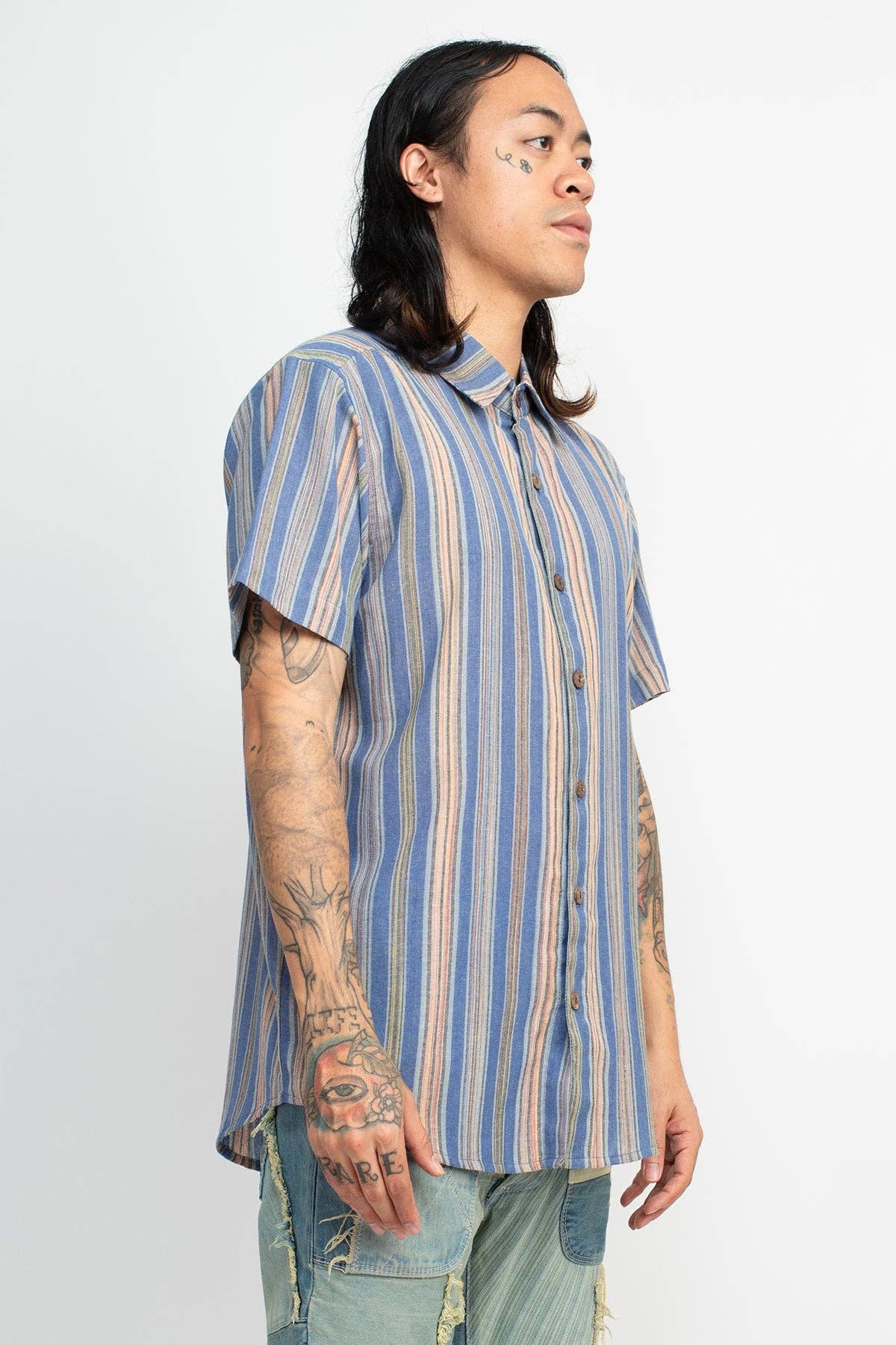 Vintage Striped Botton Down Shirt